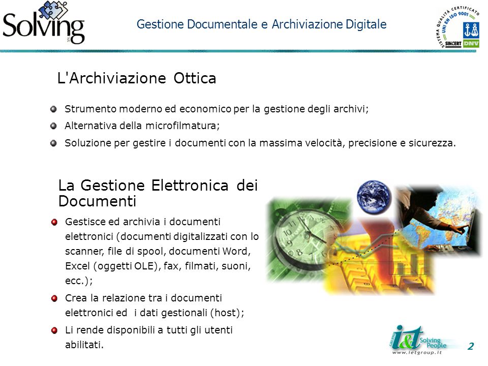 1 Gestione Documentale e Archiviazione Digitale ppt scaricare